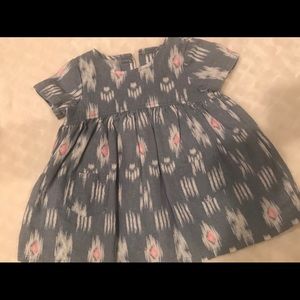 Carters denim print dress - 3 months